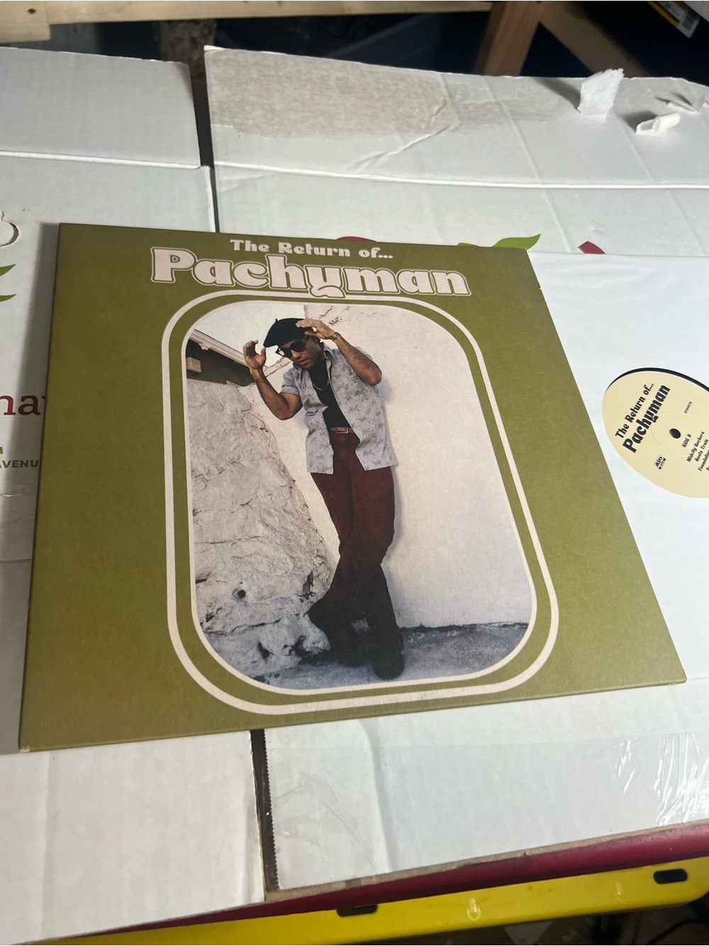 Pachyman Vinyl Record Sleeve - Olive Green Cover